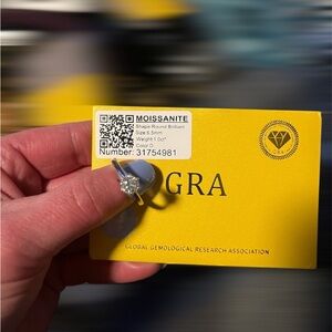 1ct. Moissanite Round Brilliant Ring